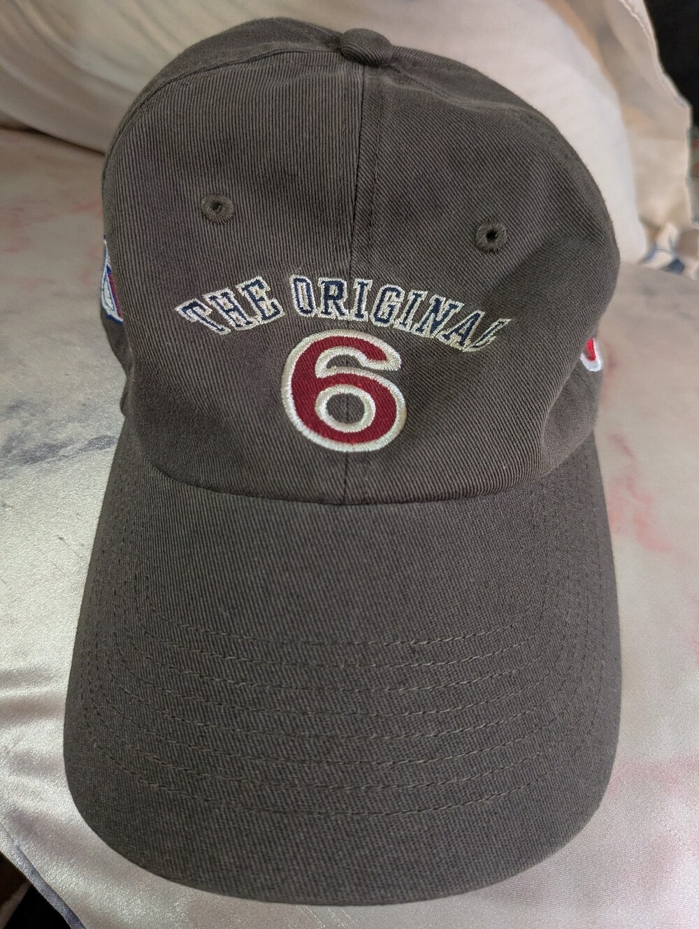 The Original 6 NHL Old Time Hockey Gray Embroidered Logo Cap Hat